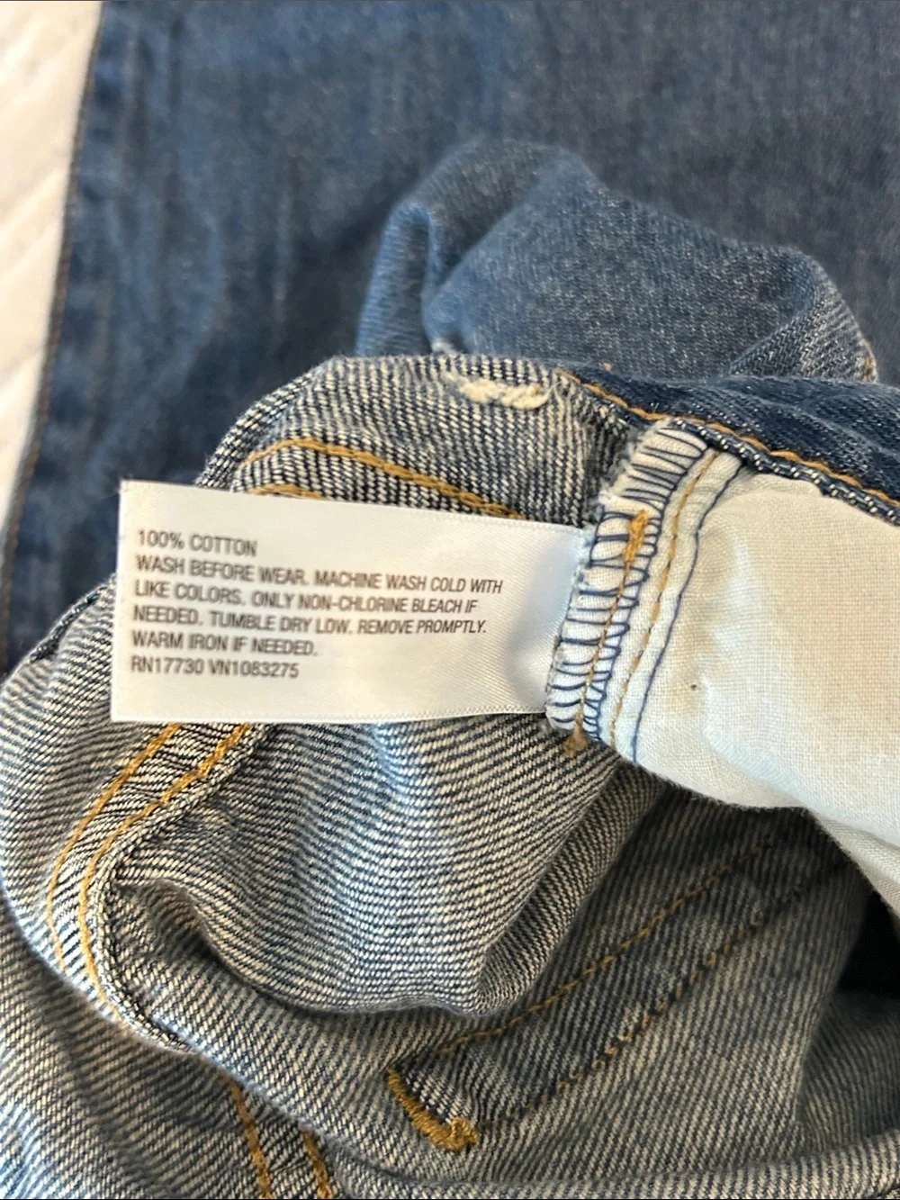 Art Class Kids Baggy Medium Wash 100% Cotton Wide Leg Denim Jeans Size 10